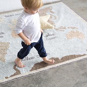 Teppich 140x200cm VINTAGE MAP Lorena Canals