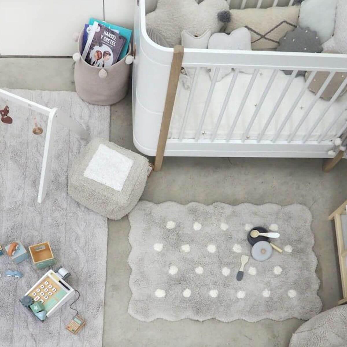 Teppich 70x100cm MINI BISCUIT Lorena Canals Pearl Grey