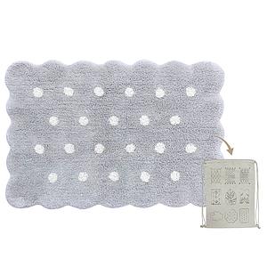 Teppich 70x100cm MINI BISCUIT Lorena Canals Pearl Grey