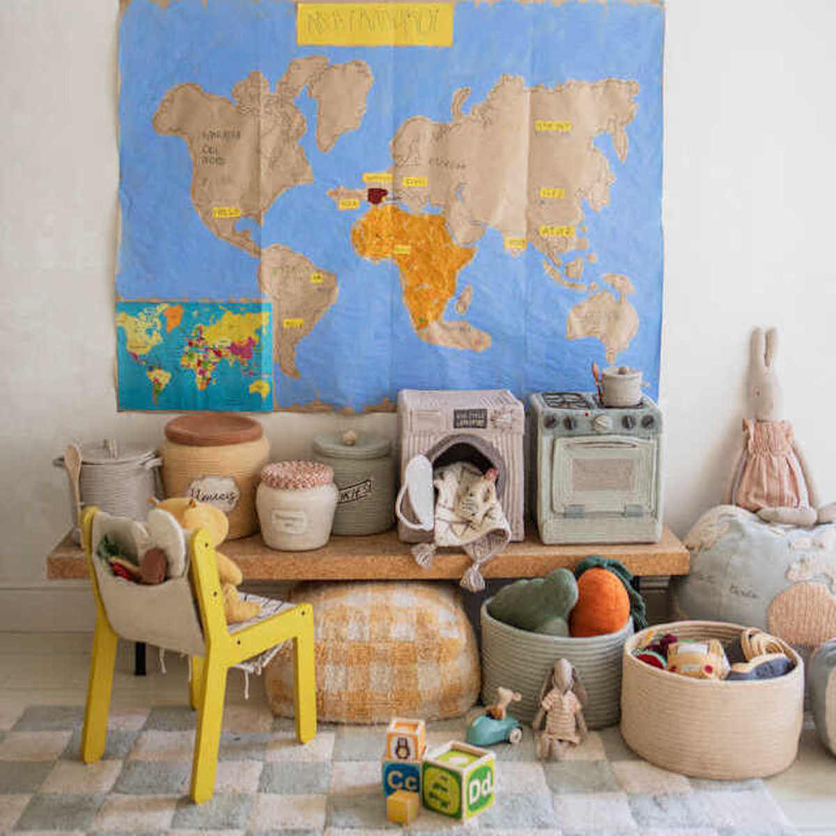 Teppich LITTLE CHEF Lorena Canals Blue Sage