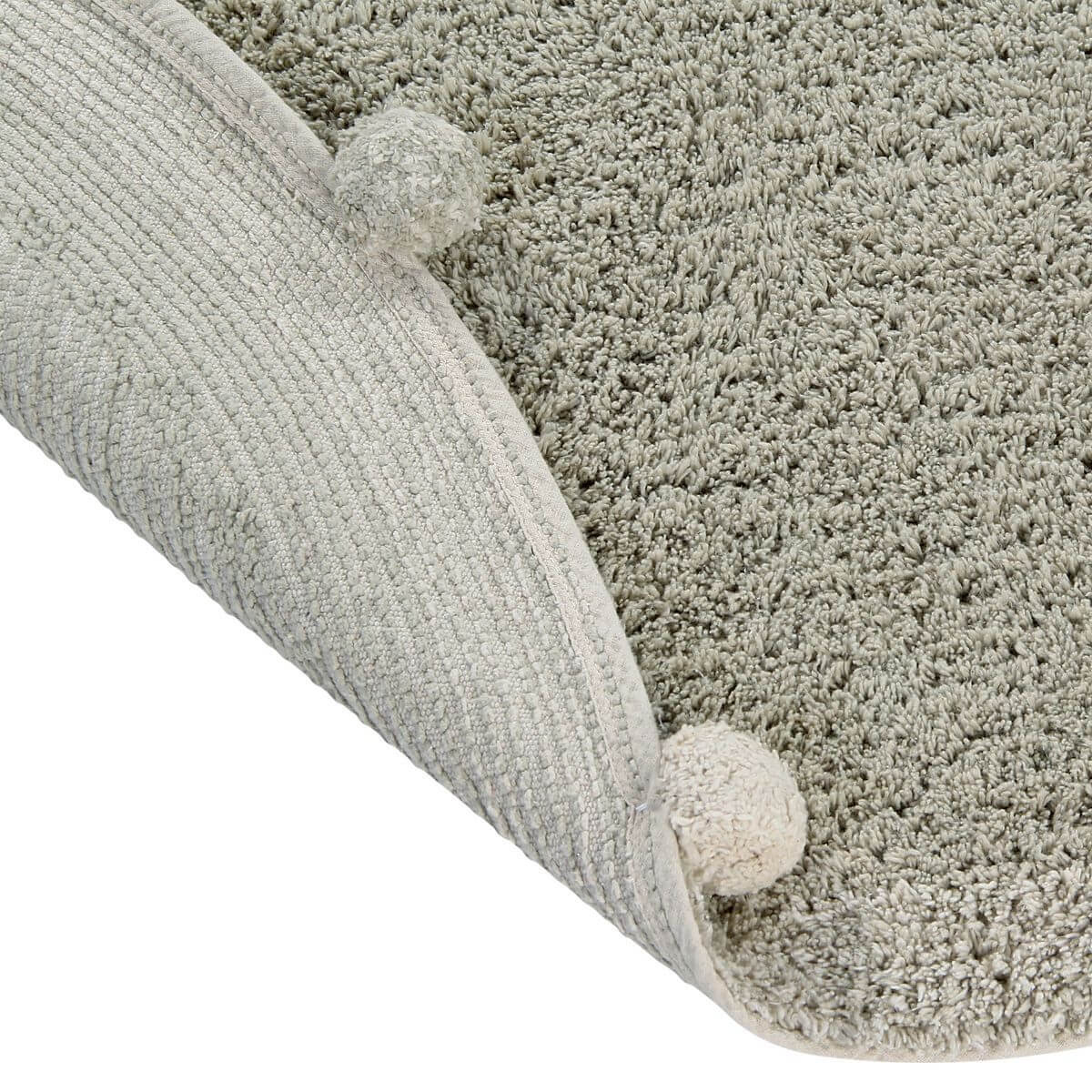 Teppich rund 120cm BUBBLY Lorena Canals Olive-Natural