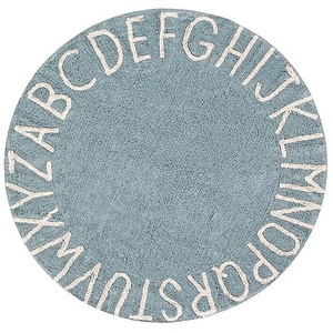 Teppich rund 150cm ABC Lorena Canals vintage blue-natural