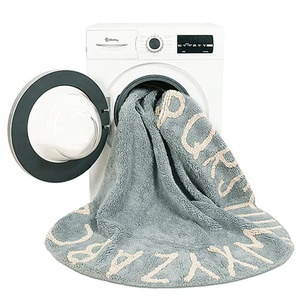 Teppich rund 150cm ABC Lorena Canals vintage blue-natural