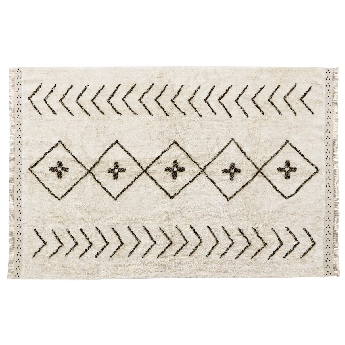 Teppich waschbar 170x240cm BERBER Lorena Canals Rhombs