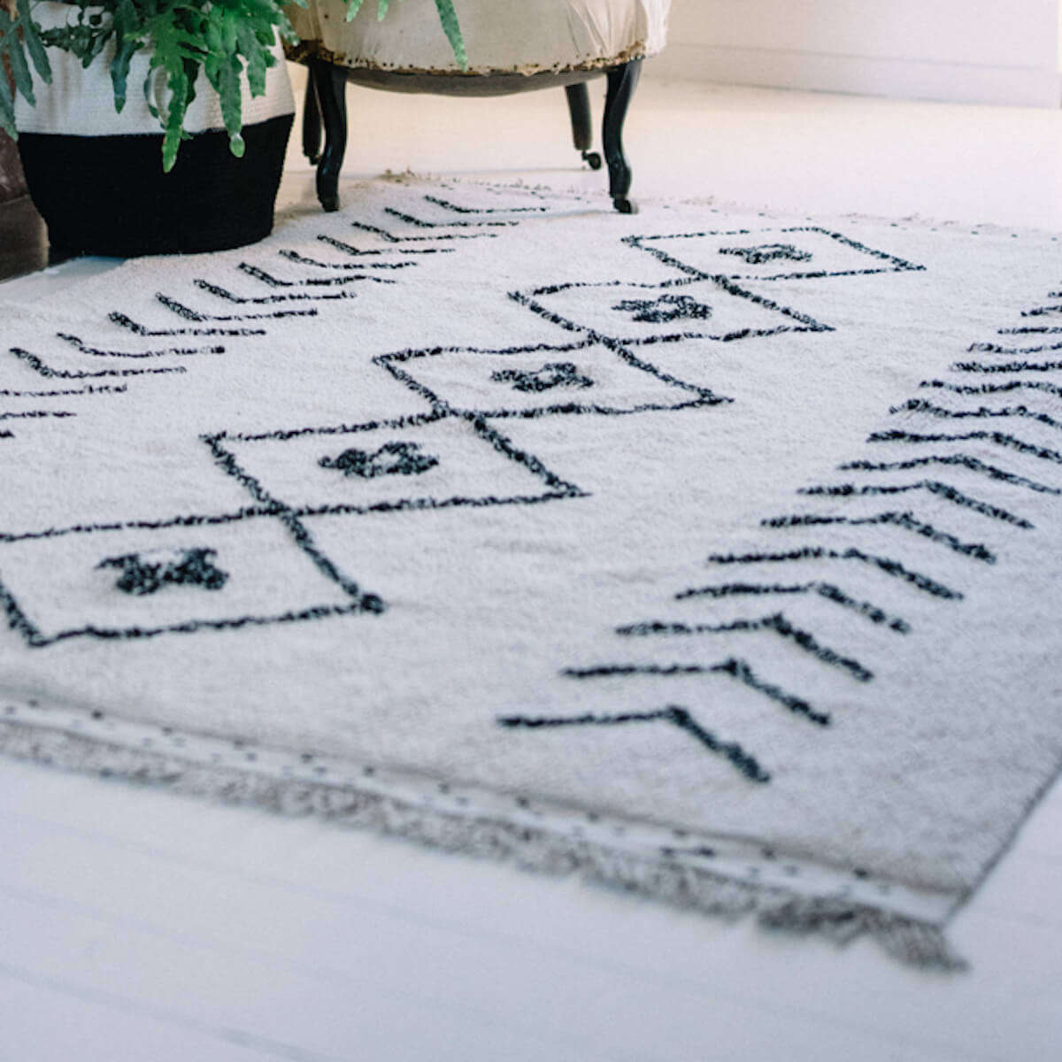 Teppich waschbar 170x240cm BERBER Lorena Canals Rhombs