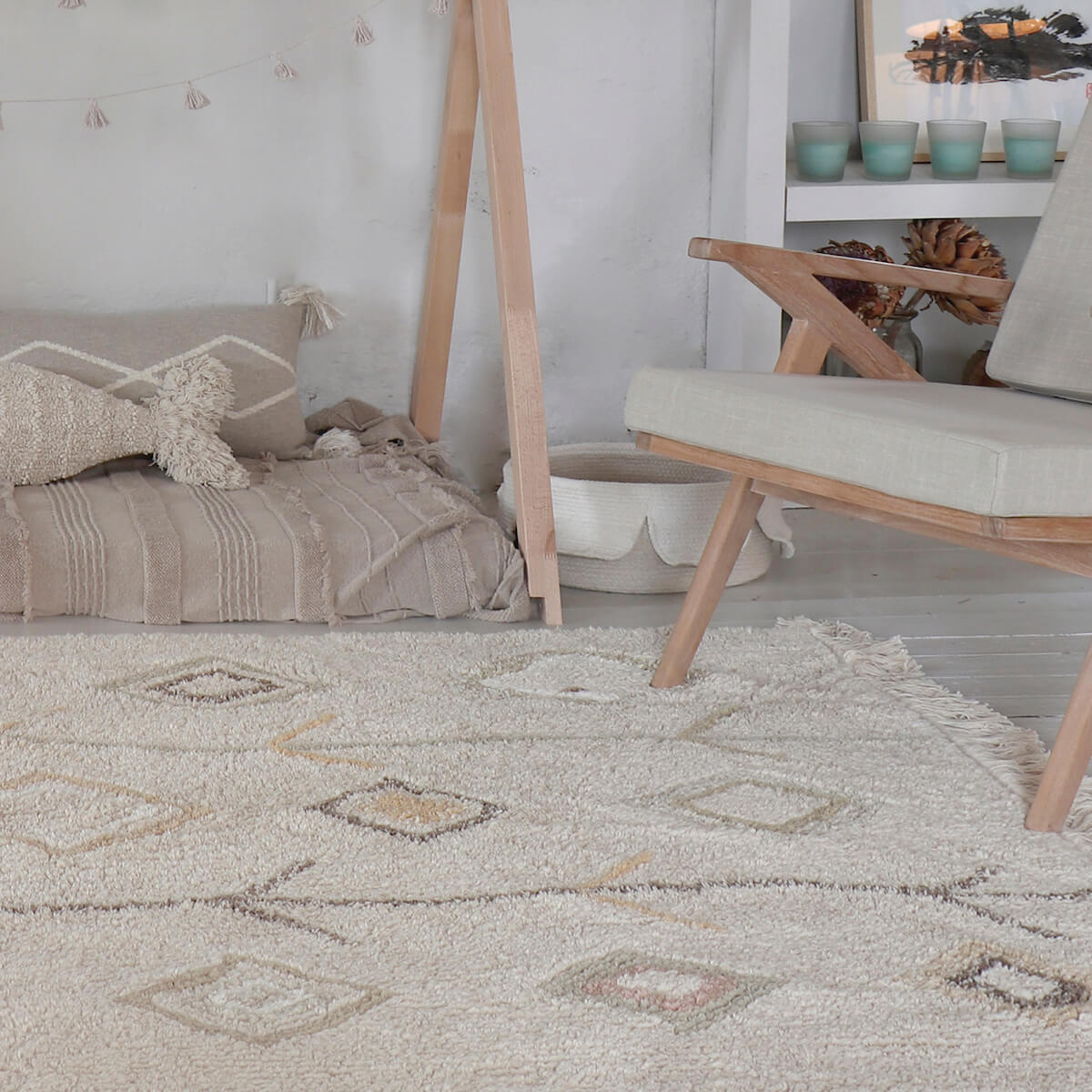 Teppich waschbar 170x240cm KAAROL Earth Lorena Canals