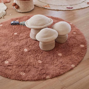 Teppich waschbar DOT Ø140cm Lorena Canals Chestnut