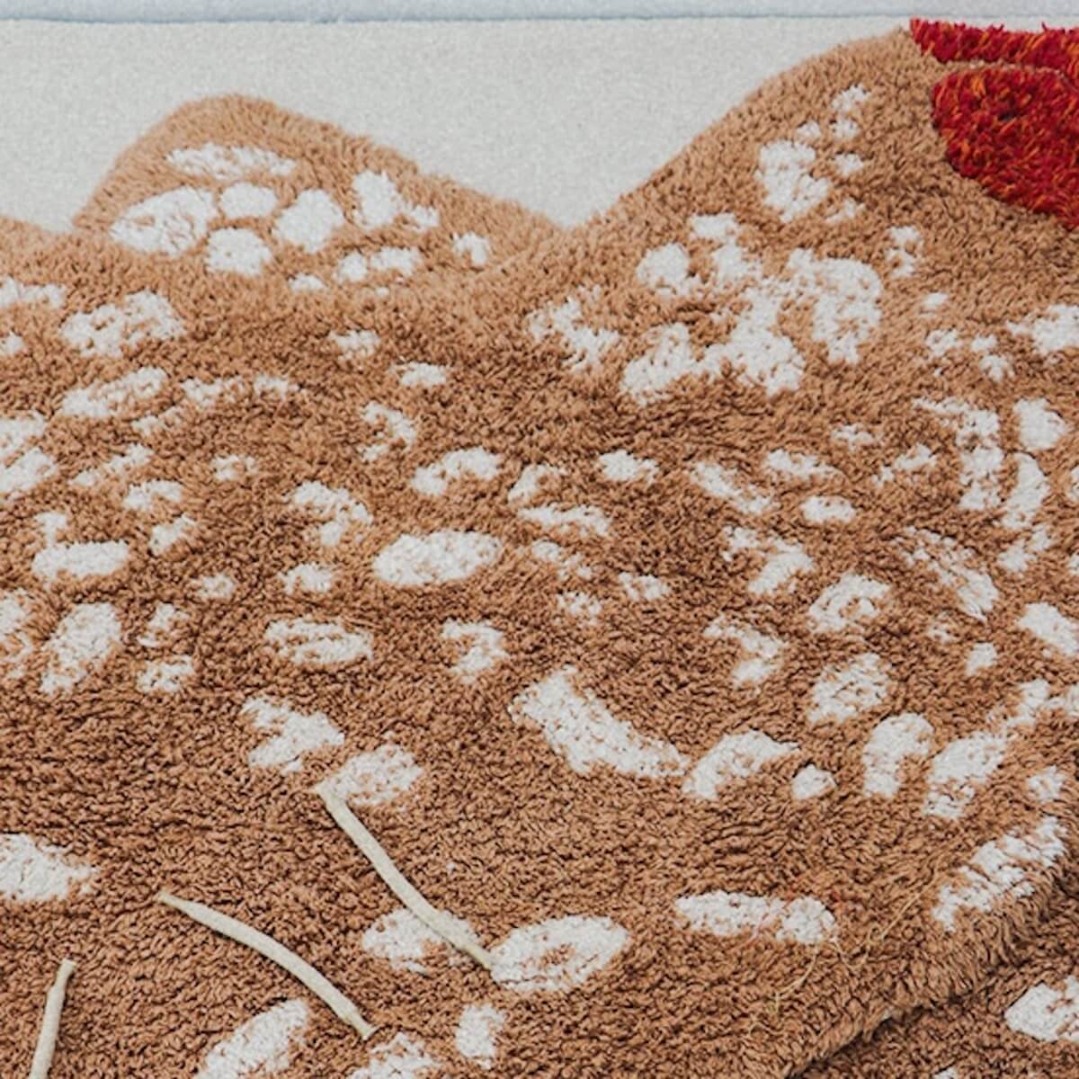 Teppich waschbar Huhn 110x100cm Lorena Canals