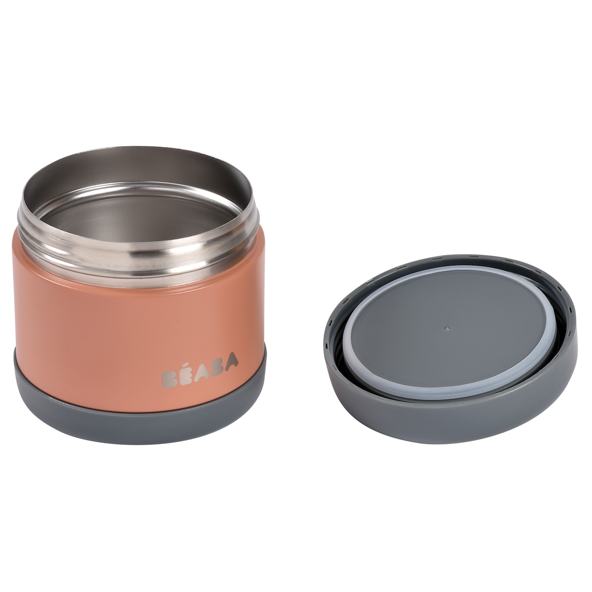 Termo -portion Inox 500ml beaba terracota