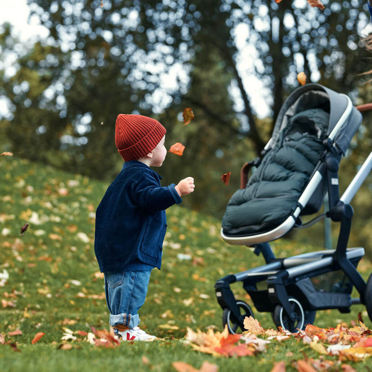 Thermo-Fußsack Joolz Dunkelgrün