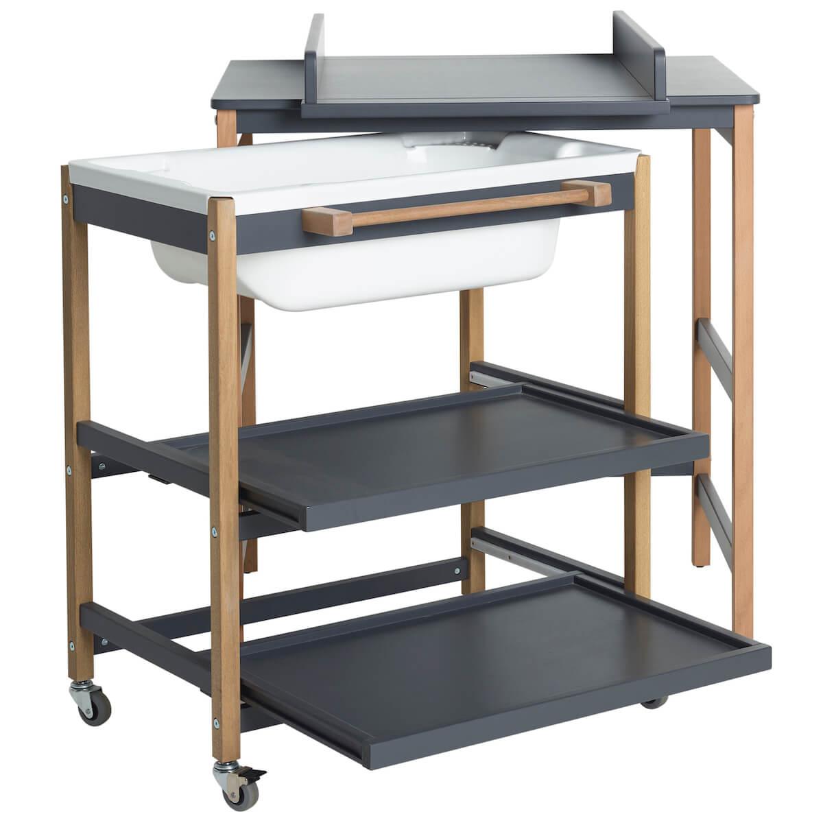 Tischbad wechseln SMART Quax moonshadow-natur