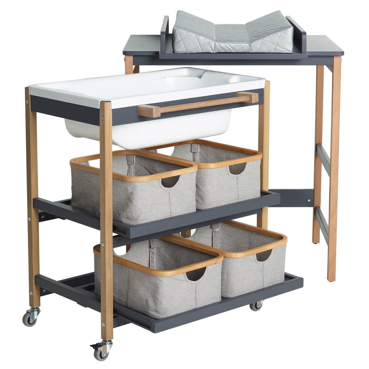 Tischbad wechseln SMART Quax moonshadow-natur