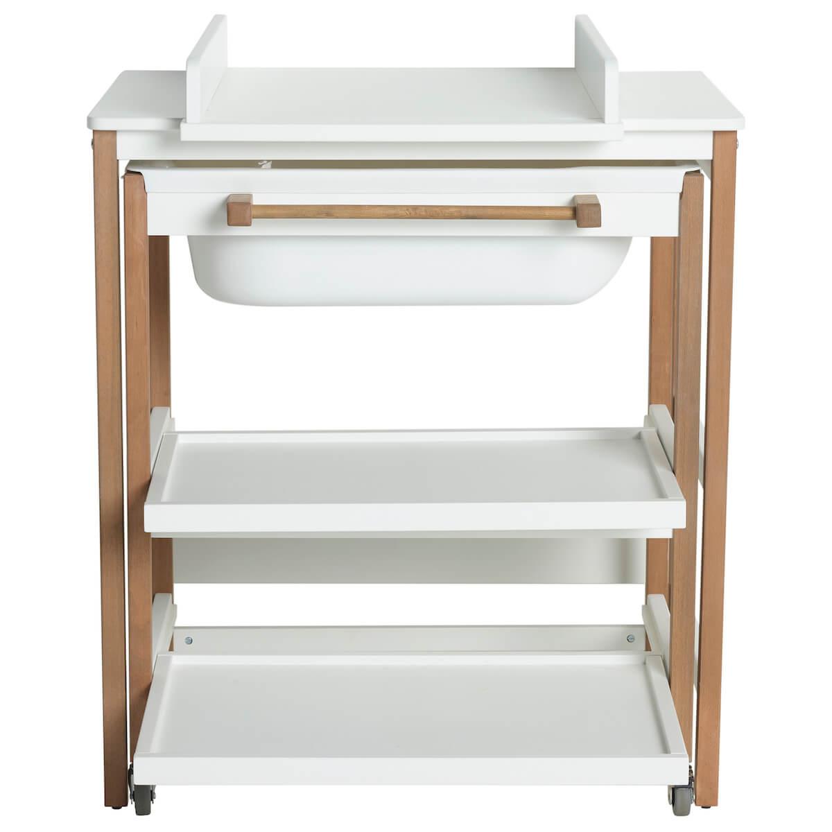 Tischbad wechseln SMART Quax weiß-natur