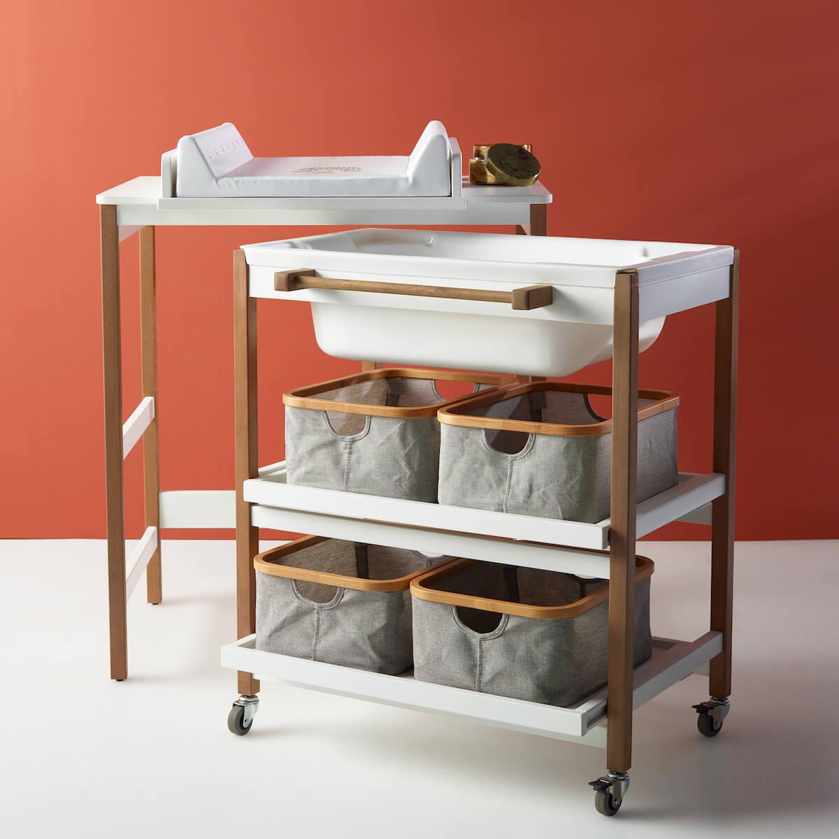 Tischbad wechseln SMART Quax weiß-natur