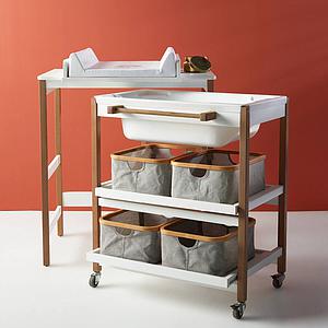 Tischbad wechseln SMART Quax weiß-natur