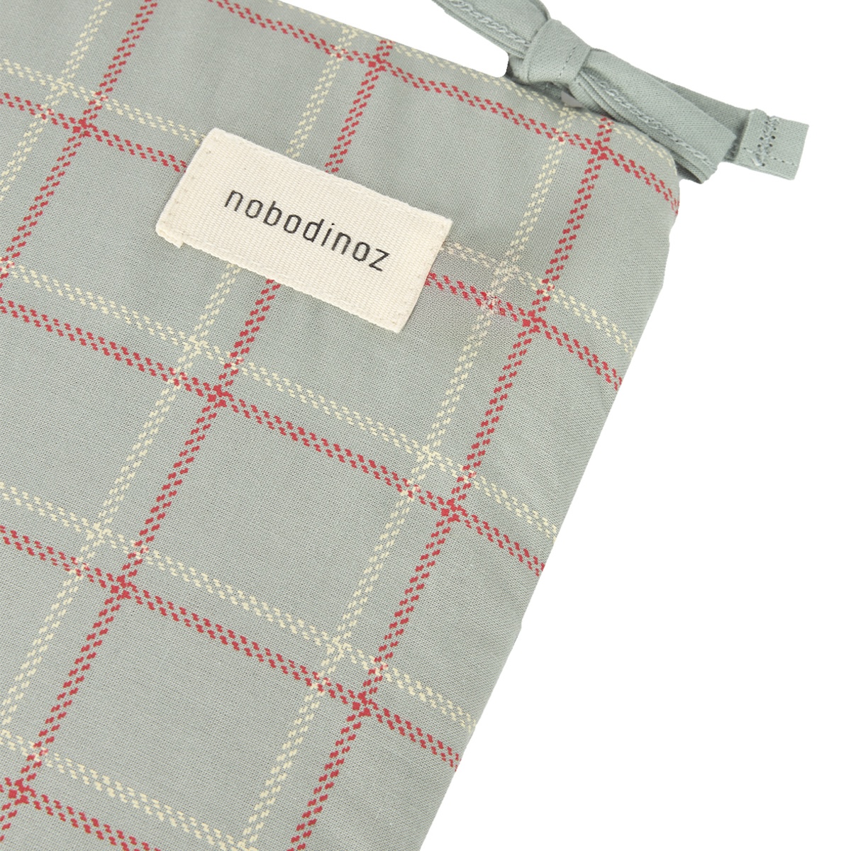 Tour de lit NEST STORIES Édition limitée 32x207cm Nobodinoz blue red checks