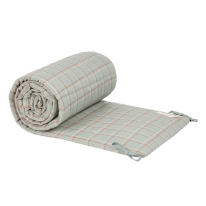 Tour de lit NEST STORIES Édition limitée 32x207cm Nobodinoz blue red checks