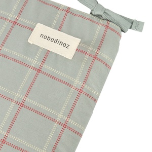 Tour de lit NEST STORIES Édition limitée 32x207cm Nobodinoz blue red checks