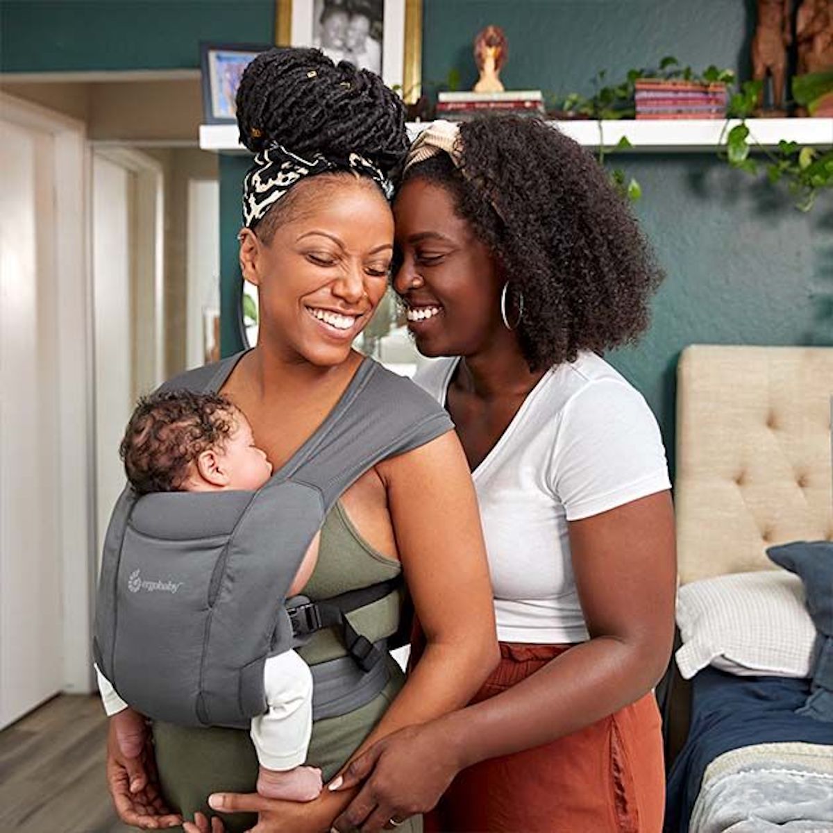 Tragesitz EMBRACE Soft Air Mesh Ergo Baby washed black