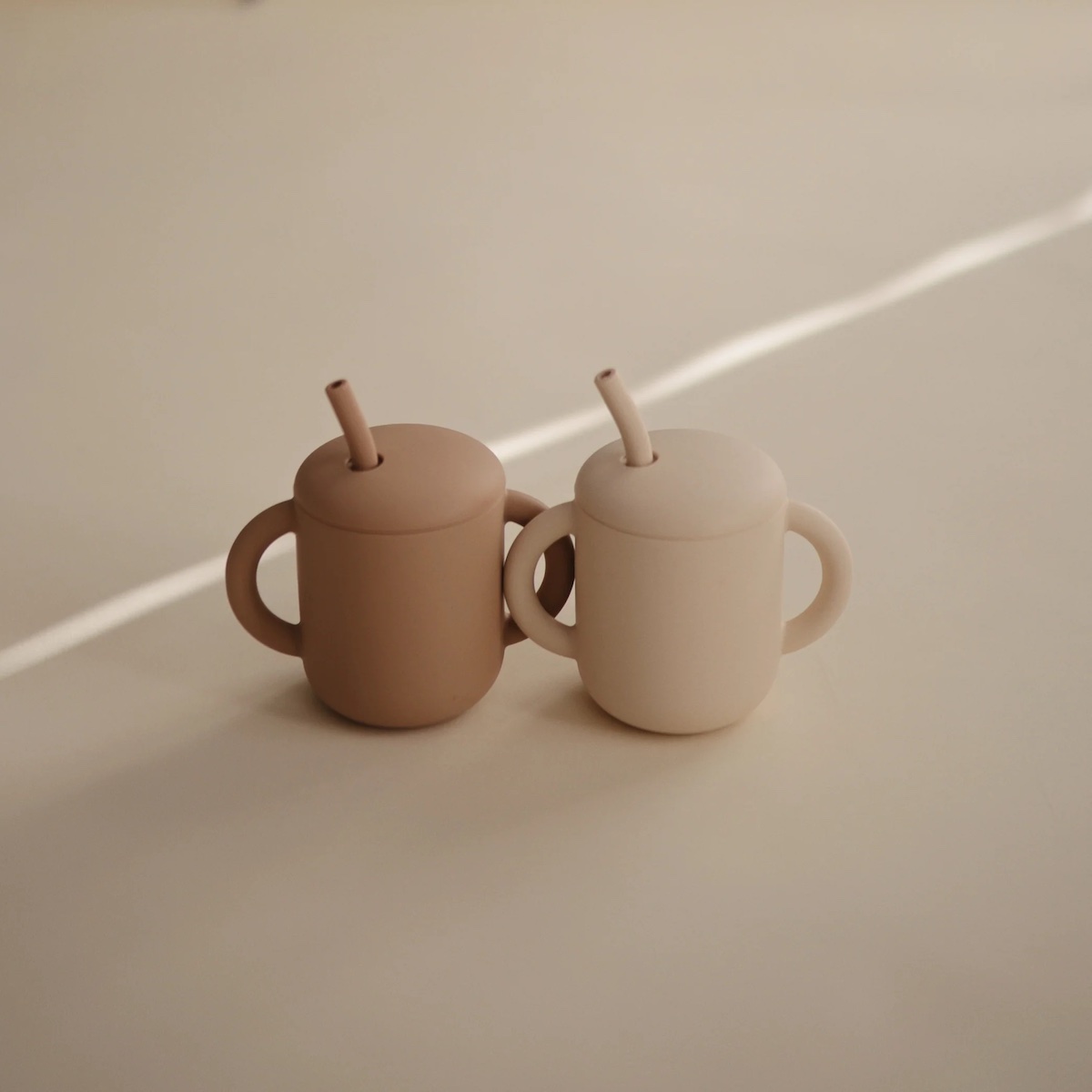 Training Cup + Straw Mushie Natural