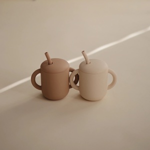 Training Cup + Straw Mushie Natural