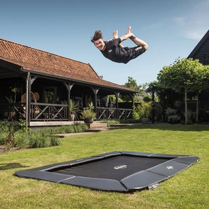 Trampolin 200cm FlatGround SPORTS ULTIM CHAMPION Berg grey