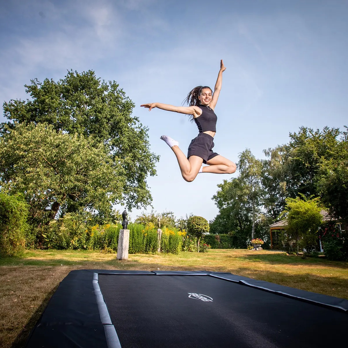 Trampolin 330cm InGround SPORTS ULTIM FAVORIT Berg grey