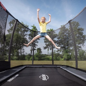 Trampolin 330cm InGround ULTIM CHAMPION + Safety Net Deluxe Berg grey
