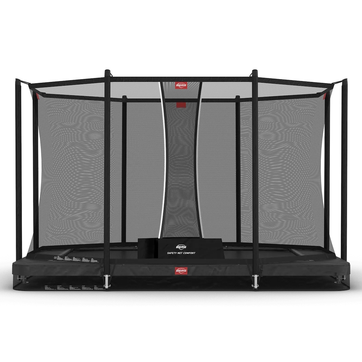 Trampolin 330cm InGround ULTIM FAVORIT + Safety Net Comfort Berg grey