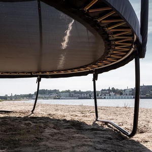 Trampolin 380cm Regular CHAMPION + Safety Net Deluxe Berg grey