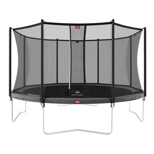 Trampolin 380cm Regular FAVORIT + Safety Net Comfort Berg grey