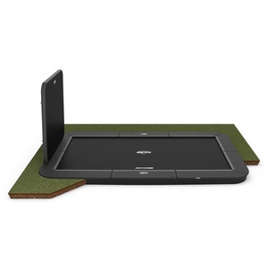 Trampolin 410cm FlatGround SPORTS ULTIM CHAMPION + AeroWall Berg grey