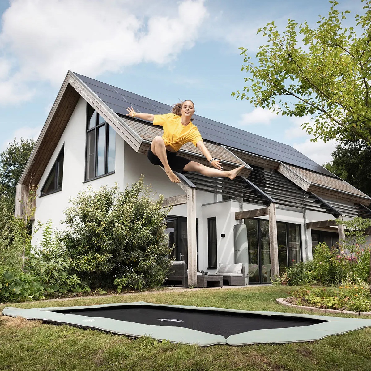 Trampolin 410cm FlatGround SPORTS ULTIM CHAMPION ECO Berg