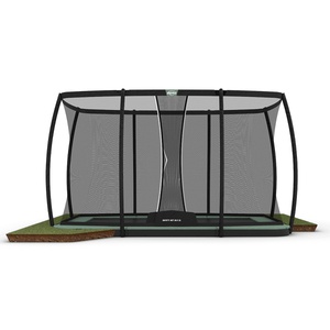 Trampolin 410cm FlatGround ULTIM CHAMPION ECO + Safety Net Deluxe XL Berg