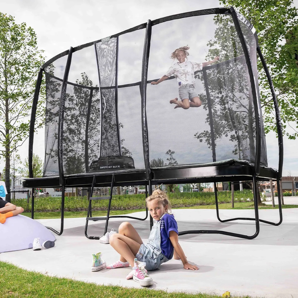Trampolin 410cm Regular ULTIM CHAMPION ECO + Safety Net Deluxe XL Berg