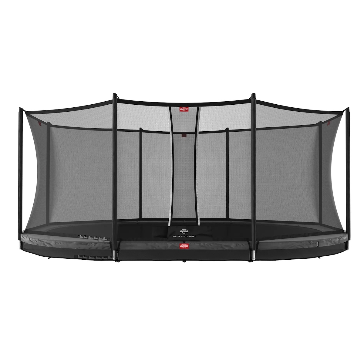 Trampolin 520cm InGround GRAND FAVORIT + Safety Net Comfort Berg grey