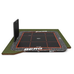 Trampolin 5x5 FlatGround SPORTS ULTIM PRO BOUNCER + AeroWall Berg