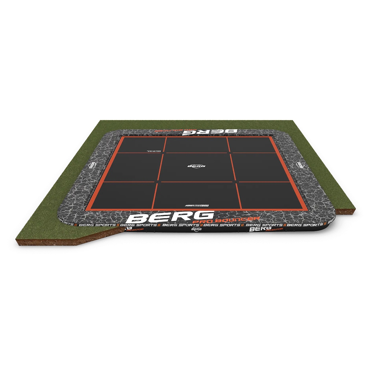 Trampolin 5x5 FlatGround SPORTS ULTIM PRO BOUNCER Berg