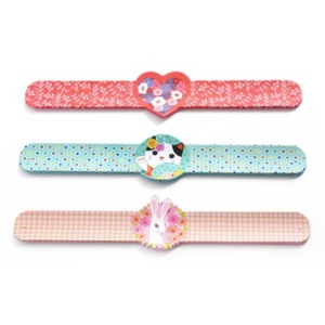 Tresors Bracelets enrouleur Coeur, Chat, lapin Djeco