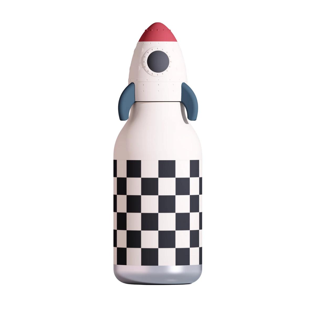 Trinkflasche Kinder 460ml ROCKET CHECKER Bestie by Asobu