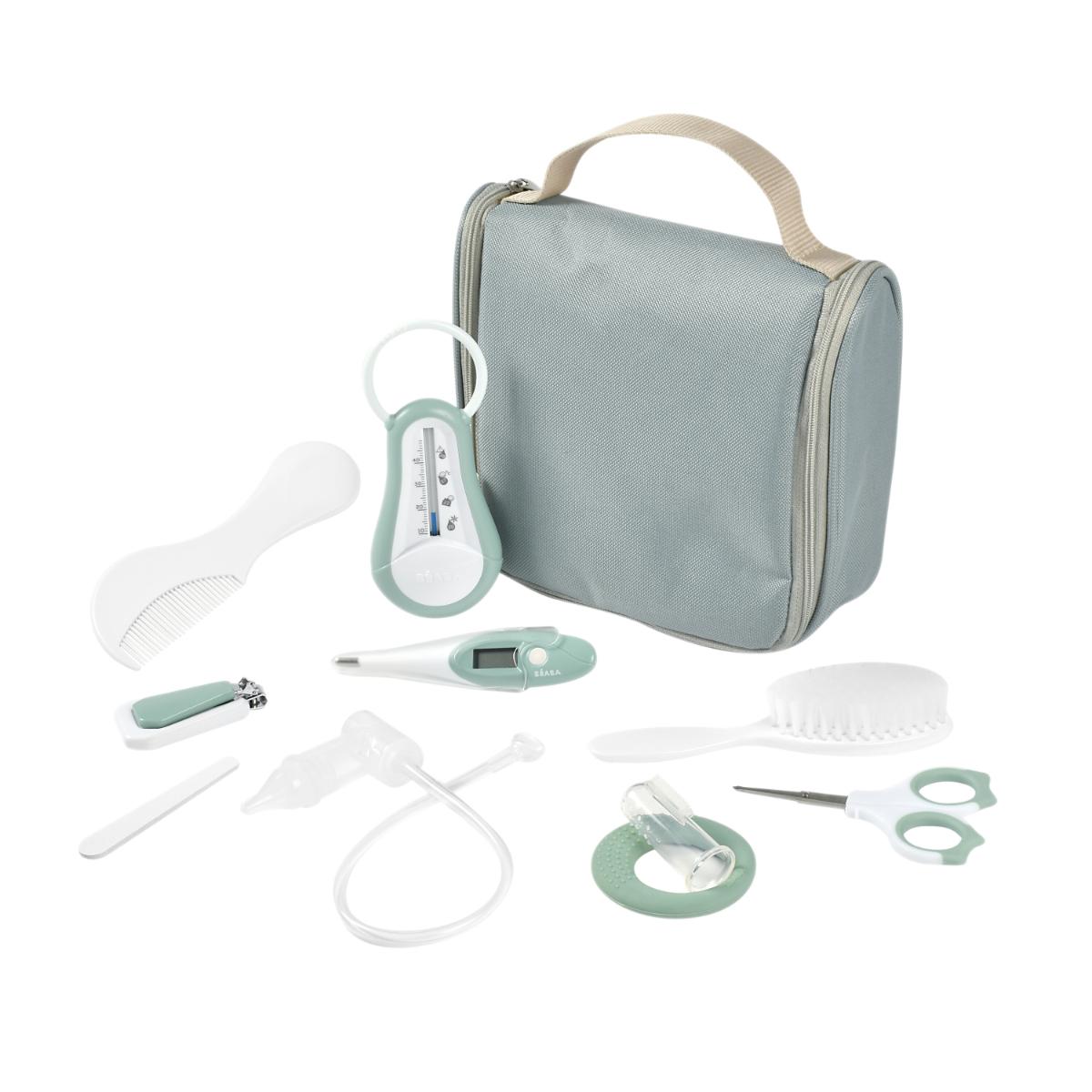 Trousse de toilette NOMADE Beaba 10 accessoires sauge