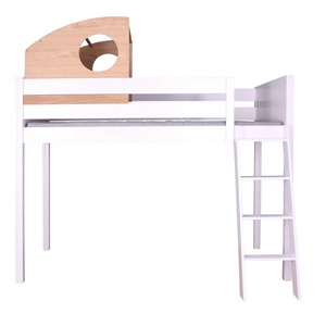 Umbausatz 2 halbhoch-hoch KASVA Buche massiv weiß-lackiert