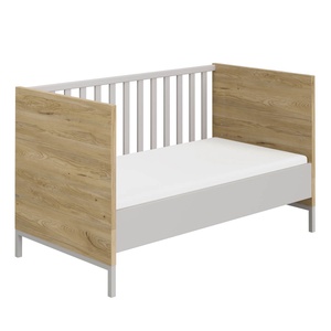 Umbauseiten (2 Stück) kieselgrau für den Umbau eines Babybetts in ein Kindersofa Hochbett oder Juniorbett BENNE Paidi Manhattan-Grau