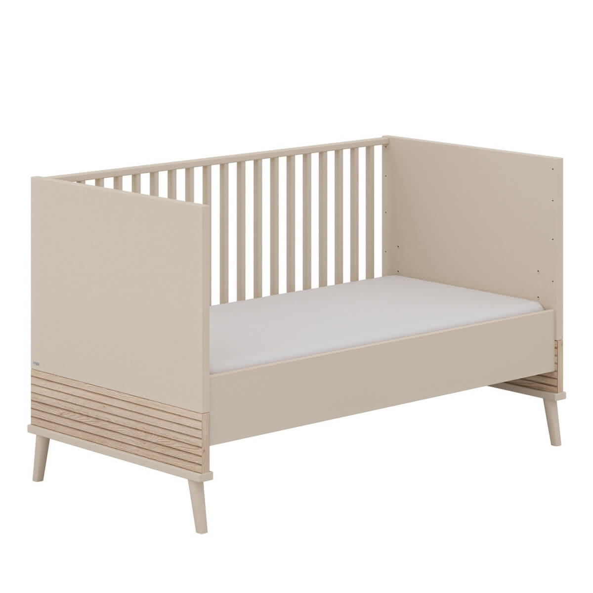 Umbauseiten (2St.) für die Umwandlung eines Babybetts in ein Kindersofa Hochbett oder Junior Kaschmir Beige EEFJE Paidi Beige cashmere