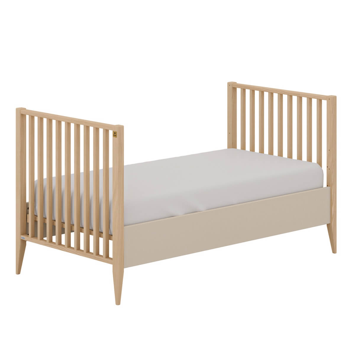 Umwandlungstüten (2 Stück) für die Umwandlung eines Baby-Bettchens in ein Kinderbettchen für kleine Kinder Kaschmir Beige MILA & BEN Paidi Beige Kaschmir