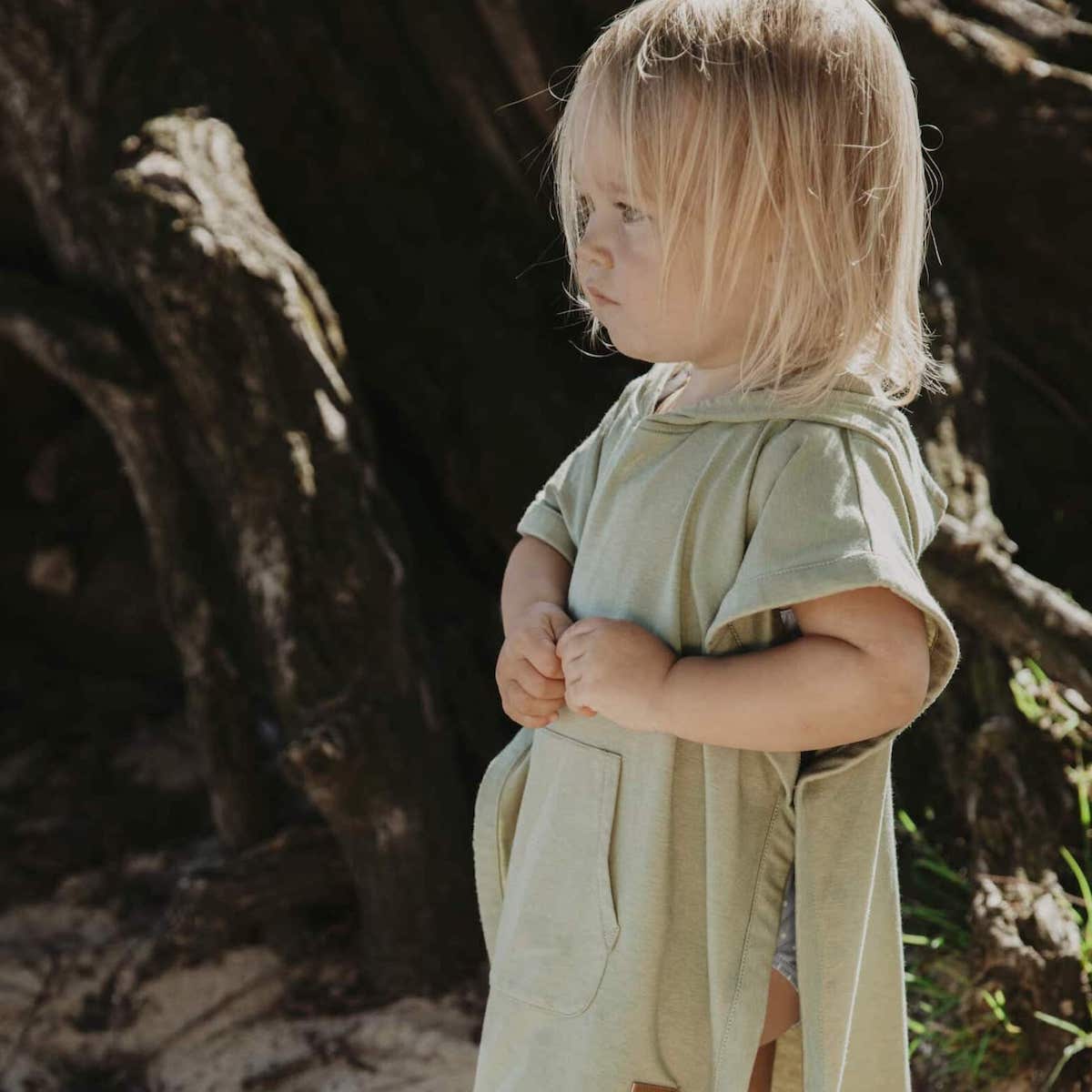 UV Poncho UPF 50+ 1-2y Cloby Olive Green