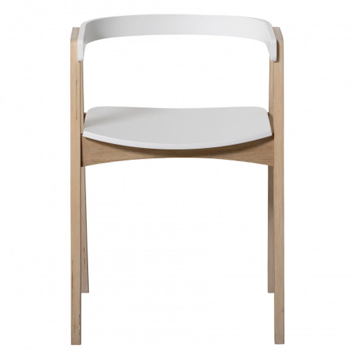 Verstellbarer Stuhl WOOD Oliver Furniture weiß-Eiche