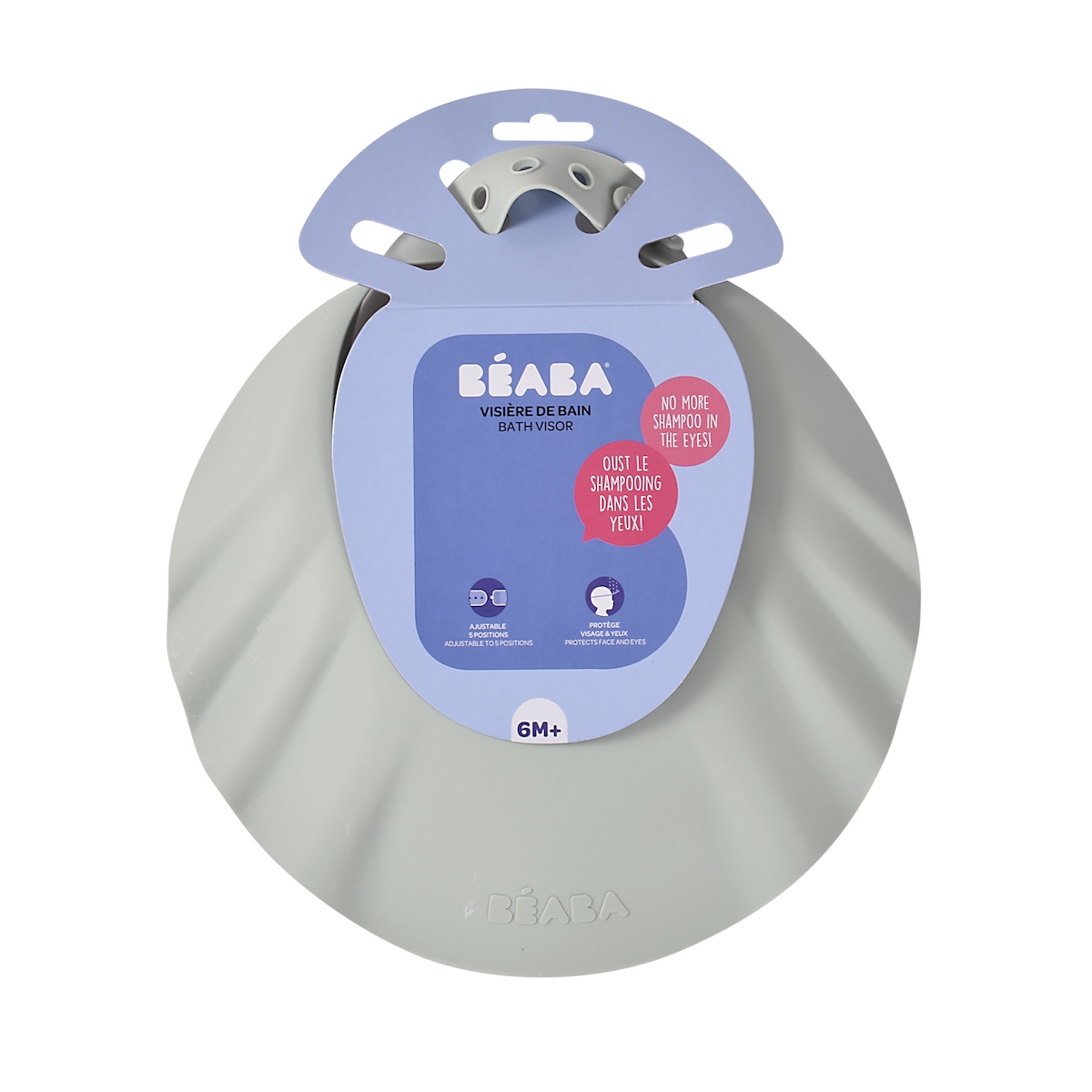 Visera baño silicona Beaba grau
