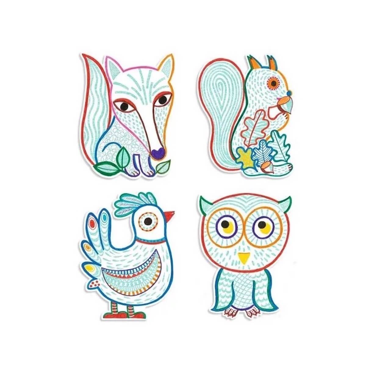 Waldtiere, die zu überprüfen sind FSC MIX Djeco