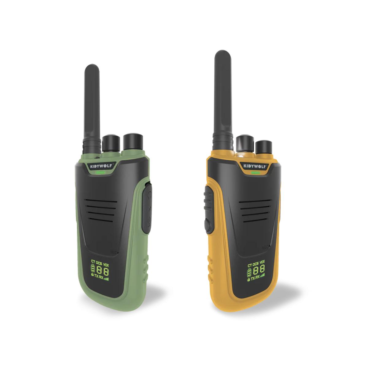Walkie talkies KIDYTALK Kidywolf green orange